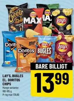 Løvbjerg LAY'S, Bugles el. Doritos chips tilbud