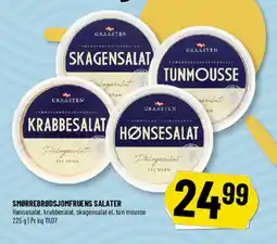 Løvbjerg Smørrebrødsjomfruens salater tilbud