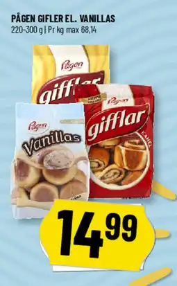 Løvbjerg PÅGEN Gifler el. vanillas tilbud