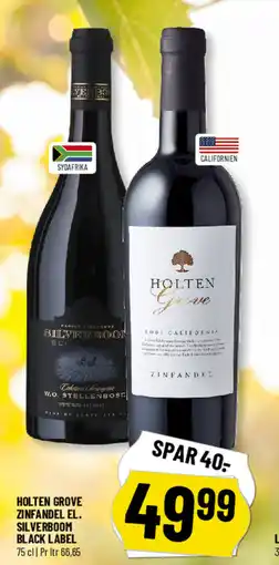 Løvbjerg Holten Grove zinfandel el. Silverboom black label tilbud