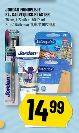 Løvbjerg Jordan mundpleje el. Salvequick plaster tilbud