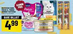 Løvbjerg Beefsticks hund, poesie el. Purina Gourmet kattemad tilbud