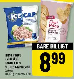Løvbjerg First Price Hvidløgs- baguettes el. ice cap rejer tilbud