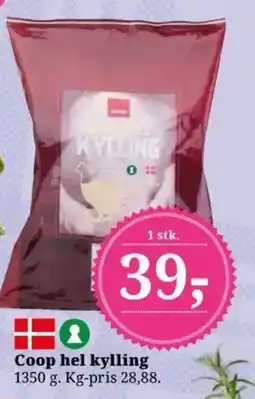 Dagli'Brugsen Coop hel kylling tilbud