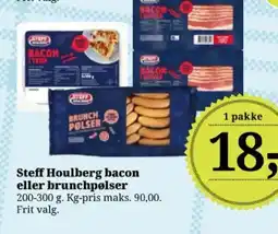 Dagli'Brugsen Steff Houlberg bacon eller brunchpølser tilbud