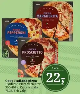 Dagli'Brugsen Coop Italiana pizza tilbud