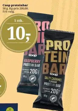 Dagli'Brugsen Coop proteinbar tilbud