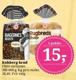 Dagli'Brugsen Kohberg brød tilbud