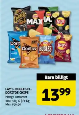 Løvbjerg Lay's, Bugles el. Doritos chips tilbud