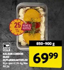 Løvbjerg Kalkun cordon bleu m/flødekartofler tilbud