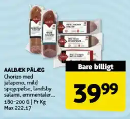 Løvbjerg Aalbæk pålæg tilbud