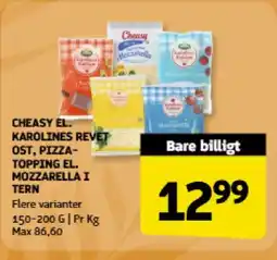 Løvbjerg Cheasy el. Karolines revet ost, pizza- topping el. Mozzarella i tern tilbud