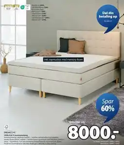 JYSK HEMLA GC75 kontinentalseng, DKK 8000 tilbud