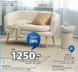 JYSK GISTRUP sofa, DKK 1250 tilbud