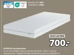 JYSK KAMELVA springmadras, DKK 700 tilbud