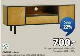 JYSK ODENSE tv-bord, DKK 700 tilbud