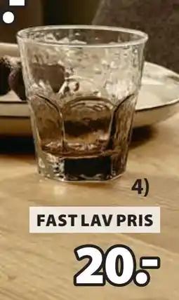 JYSK GUNVALD drikkeglas, DKK 20 tilbud