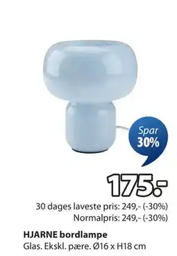 JYSK HJARNE bordlampe, DKK 175 tilbud