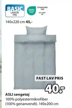 JYSK ASLI sengetøj, DKK 40 tilbud