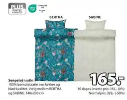 JYSK Sengetøj i satin, DKK 165 tilbud