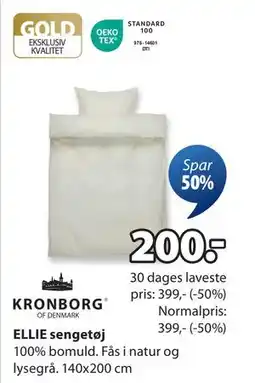 JYSK ELLIE sengetøj, DKK 200 tilbud