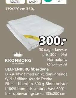 JYSK BEERENBERG fiberdyne, DKK 300 tilbud
