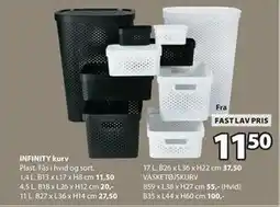 JYSK INFINITY kurv tilbud