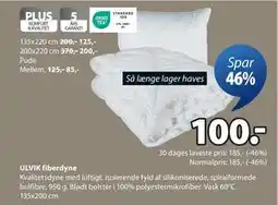 JYSK ULVIK fiberdyne tilbud