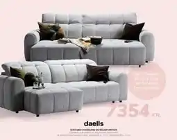 Daells Bolighus SOFA MED CHAISELONG OG RELAXFUNKTION, DKK 7354 tilbud