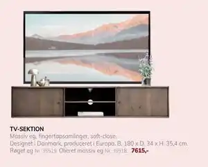Daells Bolighus TV-SEKTION, DKK 7615 tilbud