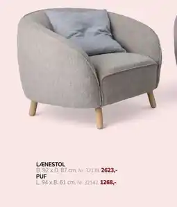 Daells Bolighus LÆNESTOL, DKK 2623 tilbud