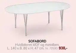Daells Bolighus SOFABORD, DKK 938 tilbud