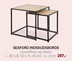 Daells Bolighus SEAFORD INDSKUDSBORDE, DKK 297 tilbud