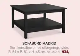 Daells Bolighus SOFABORD MADRID, DKK 934 tilbud
