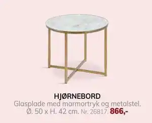 Daells Bolighus HJØRNEBORD, DKK 866 tilbud