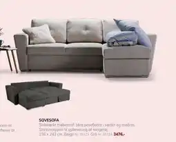 Daells Bolighus SOVESOFA, DKK 3476 tilbud