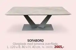 Daells Bolighus SOFABORD, DKK 2665 tilbud