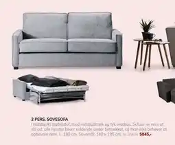Daells Bolighus 2 PERS. SOVESOFA, DKK 5845 tilbud