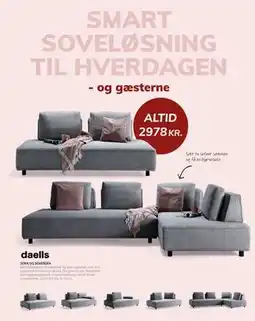 Daells Bolighus SOFA OG SOVESOFA, DKK 2978 tilbud