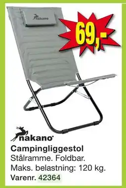 Harald Nyborg Camping liggestol, DKK 69 tilbud