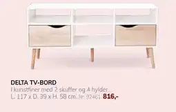 Daells Bolighus DELTA TV-BORD, DKK 816 tilbud