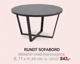 Daells Bolighus RUNDT SOFABORD, DKK 843 tilbud