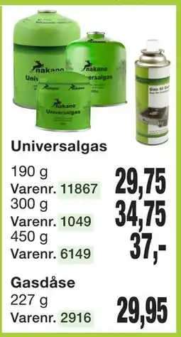 Harald Nyborg Gasdåse, DKK 29.95 tilbud
