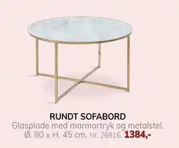 Daells Bolighus RUNDT SOFABORD, DKK 1384 tilbud