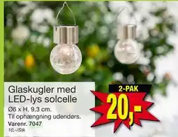 Harald Nyborg Glaskugler med LED-lys solcelle, DKK 20 tilbud