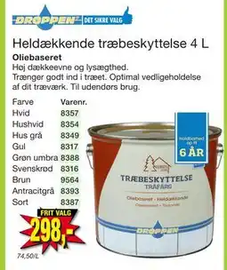 Harald Nyborg Heldækkende træbeskyttelse 4 L, DKK 298 tilbud