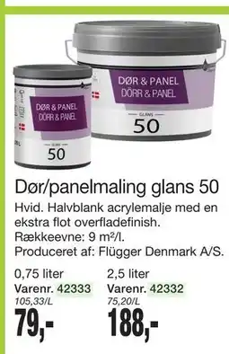 Harald Nyborg Dør/panelmaling glans 50 tilbud
