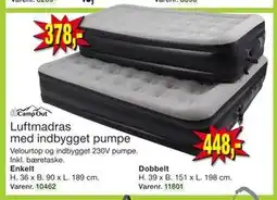 Harald Nyborg Luftmadras med indbygget pumpe tilbud