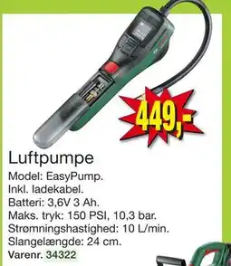 Harald Nyborg Luftpumpe, DKK 449 tilbud
