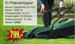 Harald Nyborg El Plæneklipper, DKK 799 tilbud